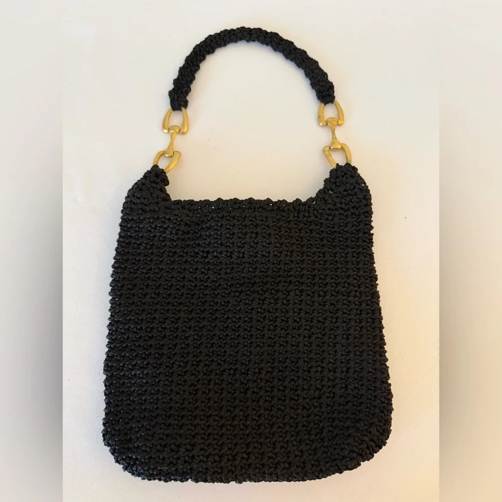 Black Crochet Bag - Picture 2 of 5